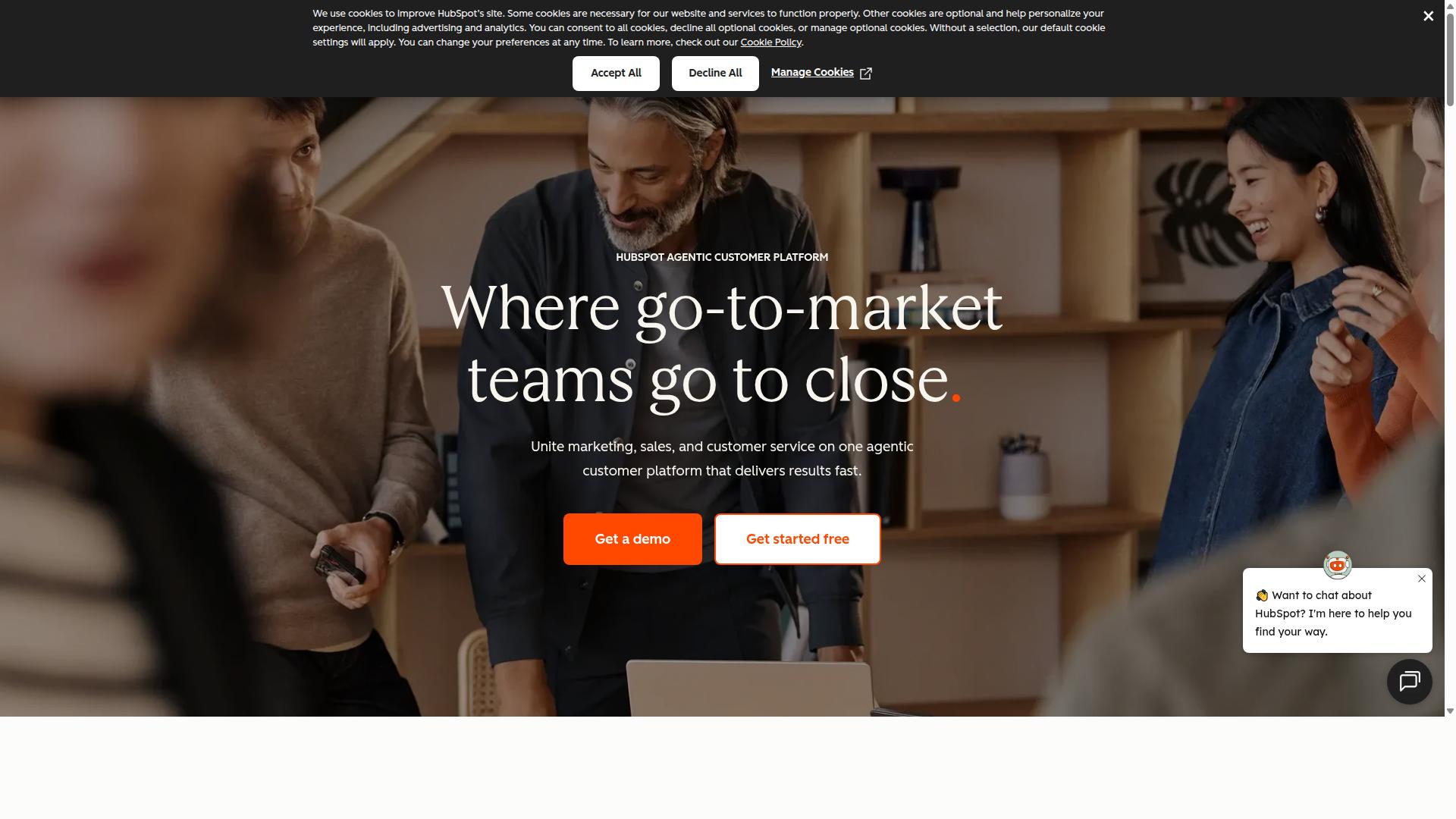 HubSpot AI website