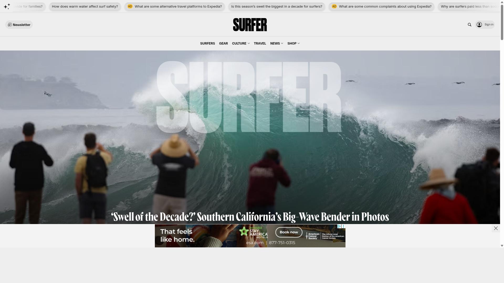 Surfer website